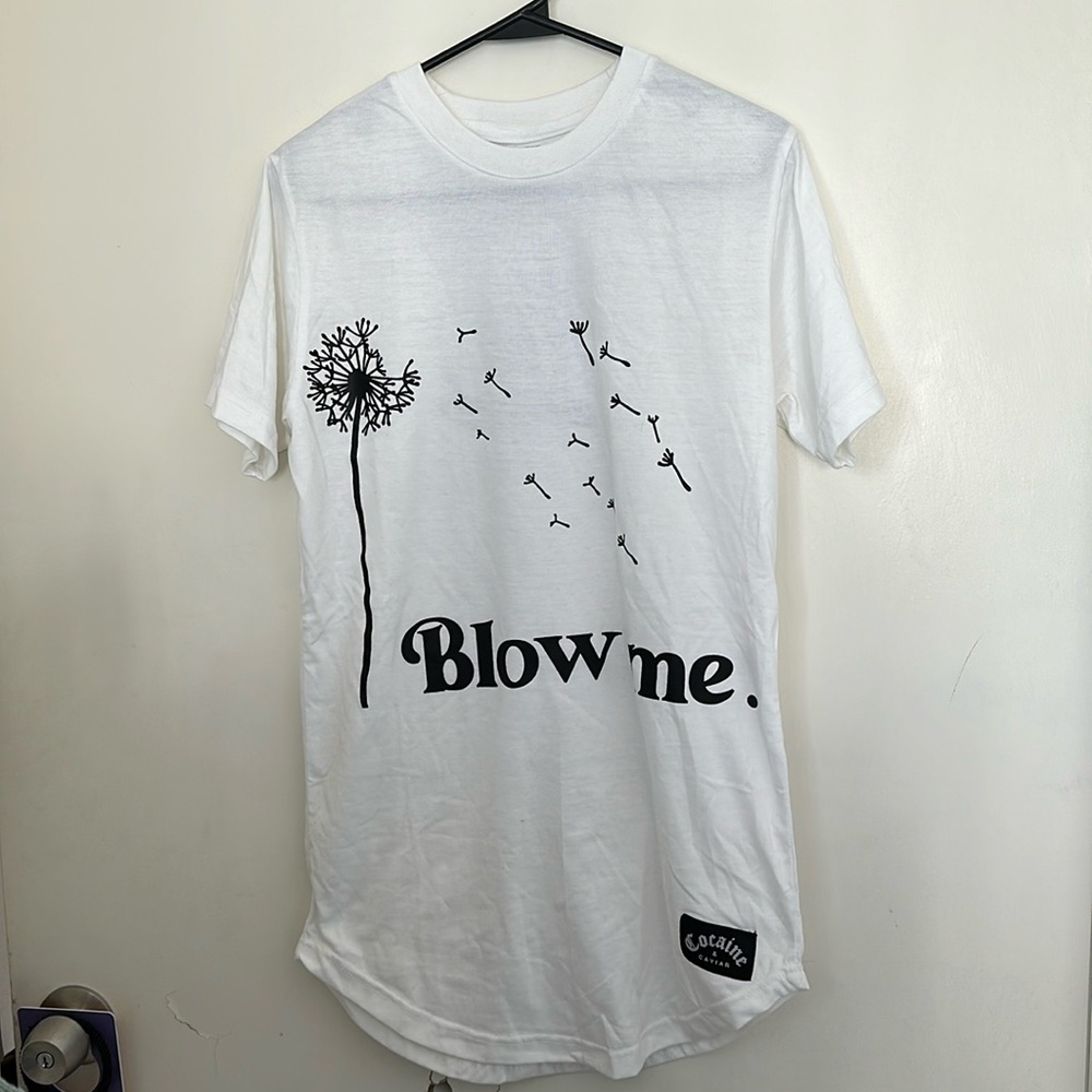 Cocaine & caviar BLOW ME tee size unisex small